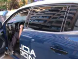 16/08/2021 Policía Nacional en un coche patrulla COMUNIDAD VALENCIANA ESPAÑA EUROPA VALENCIA SOCIEDAD CNP