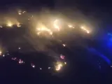El feroz incendio de Méntrida a vista de dron